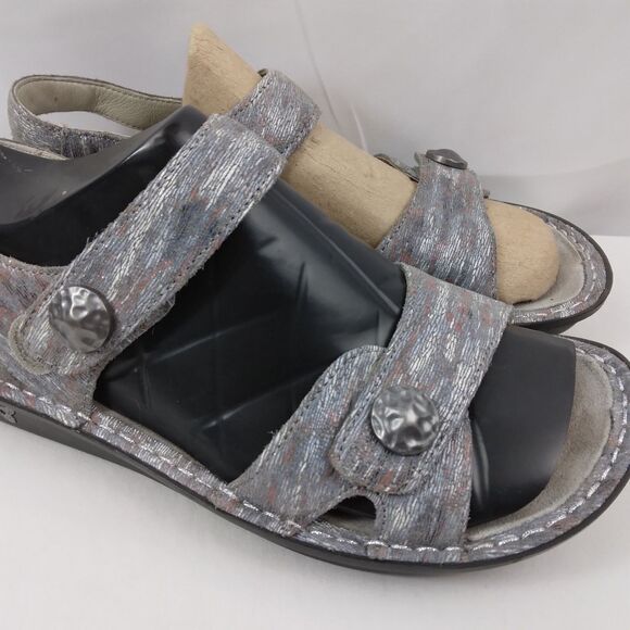 Alegria Vienna Smoke VIE-123 Sandal Slingback Shoes Leather Womens 39 US 9 - Picture 2 of 11